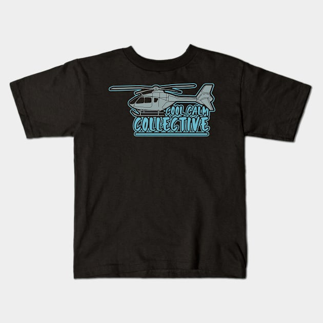 HELICOPTER: Cool Calm Collective Kids T-Shirt by woormle